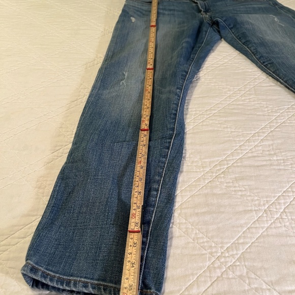 LUCKY BRAND Women Medium Wash SIENNA SLIM BOYFRIEND Jeans Size 12/31 Distressed - Picture 12 of 13